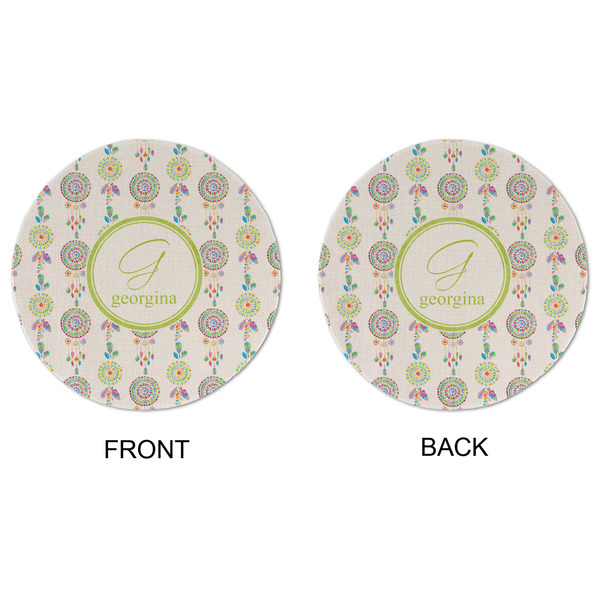 Dreamcatcher Round Linen Placemats - APPROVAL (double sided)