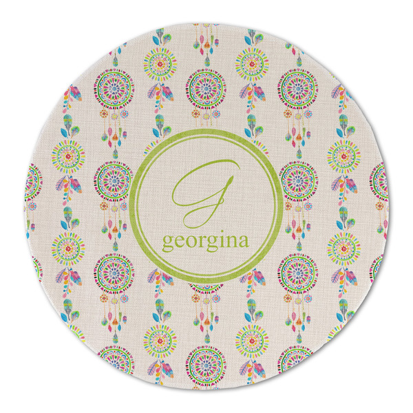 Dreamcatcher Round Linen Placemats - FRONT (Double Sided)