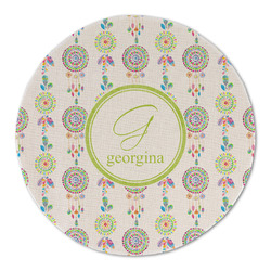 Dreamcatcher Round Linen Placemat - Single Sided (Personalized)