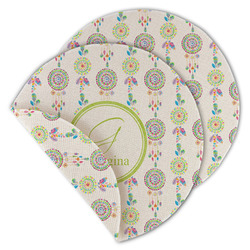Dreamcatcher Round Linen Placemat - Double Sided (Personalized)
