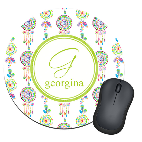 Custom Dreamcatcher Round Mouse Pad (Personalized)