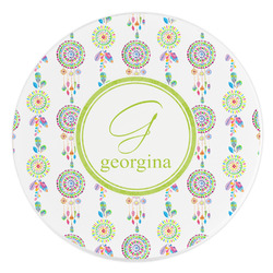 Dreamcatcher Round Stone Trivet (Personalized)