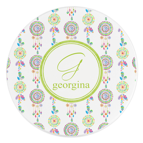 Custom Dreamcatcher Round Stone Trivet (Personalized)
