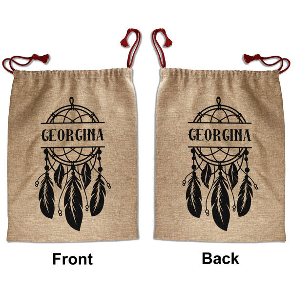Dreamcatcher Santa Bag - Front and Back
