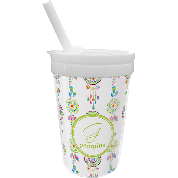 Custom Dreamcatcher Sippy Cup with Straw (Personalized)