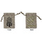 Dreamcatcher Small Burlap Gift Bag - Front & Back (Personalized)
