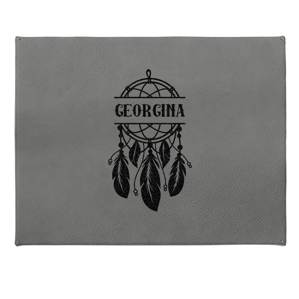 Dreamcatcher Small Engraved Gift Box with Leather Lid - Approval