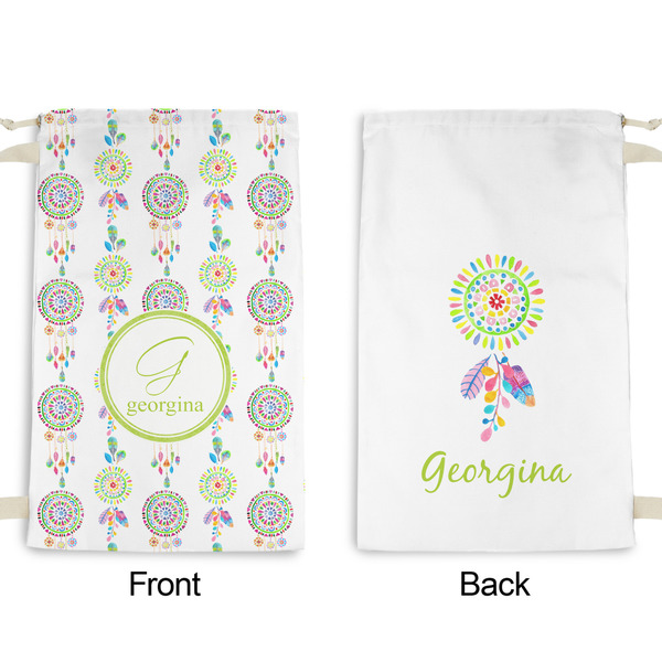 Dreamcatcher Small Laundry Bag - Front & Back View