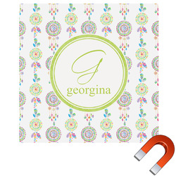 Dreamcatcher Square Car Magnet - 6" (Personalized)