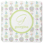 Dreamcatcher Square Rubber Backed Coaster (Personalized)