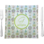 Dreamcatcher 9.5" Glass Square Lunch / Dinner Plate- Single or Set of 4 (Personalized)