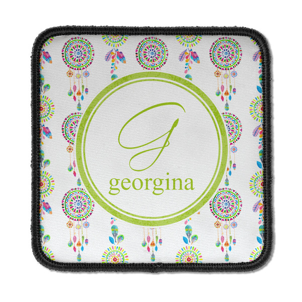 Custom Dreamcatcher Iron On Square Patch w/ Name and Initial