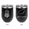 Dreamcatcher Stainless Wine Tumblers - Black - Double Sided - Approval