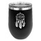 Dreamcatcher Stainless Wine Tumblers - Black - Double Sided - Front