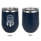 Dreamcatcher Stainless Wine Tumblers - Navy - Single Sided - Approval