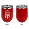 Dreamcatcher Stainless Wine Tumblers - Red - Single Sided - Approval
