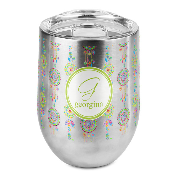 Custom Dreamcatcher Stemless Wine Tumbler - Full Print (Personalized)