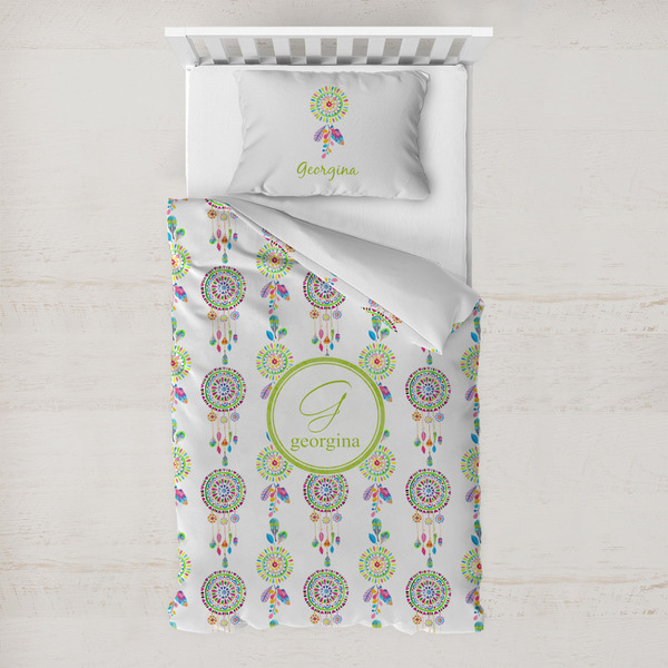 Custom Dreamcatcher Toddler Bedding Set - With Pillowcase (Personalized)