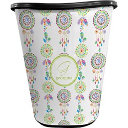 Dreamcatcher Waste Basket - Single Sided (Black) (Personalized)