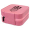 Dreamcatcher Travel Jewelry Boxes - Leather - Pink - View from Rear