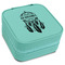 Dreamcatcher Travel Jewelry Boxes - Leatherette - Teal - Angled View