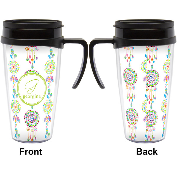 Dreamcatcher Travel Mug with Black Handle - Approval