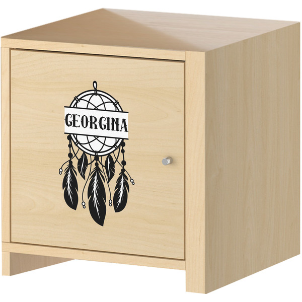 Dreamcatcher Wall Graphic on Wooden Cabinet