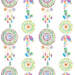 Dreamcatcher Wallpaper & Surface Covering (Water Activated 24"x 24" Sample)