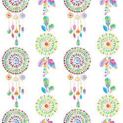 Dreamcatcher Wallpaper & Surface Covering (Water Activated 24"x 24" Sample)