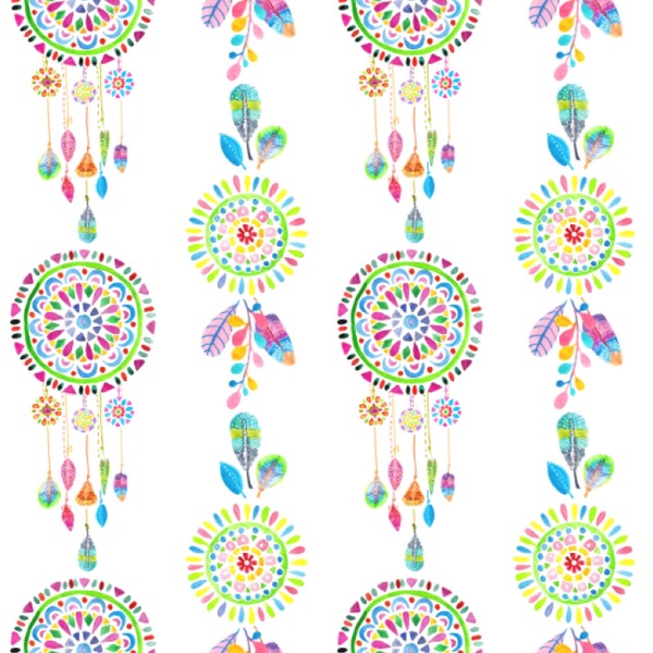 Custom Dreamcatcher Wallpaper & Surface Covering (Water Activated 24"x 24" Sample)