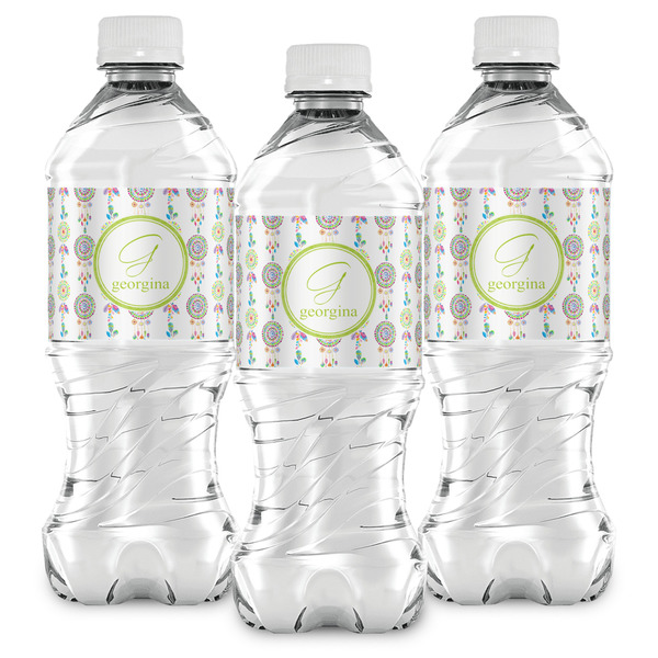 Dreamcatcher Water Bottle Labels - Front View