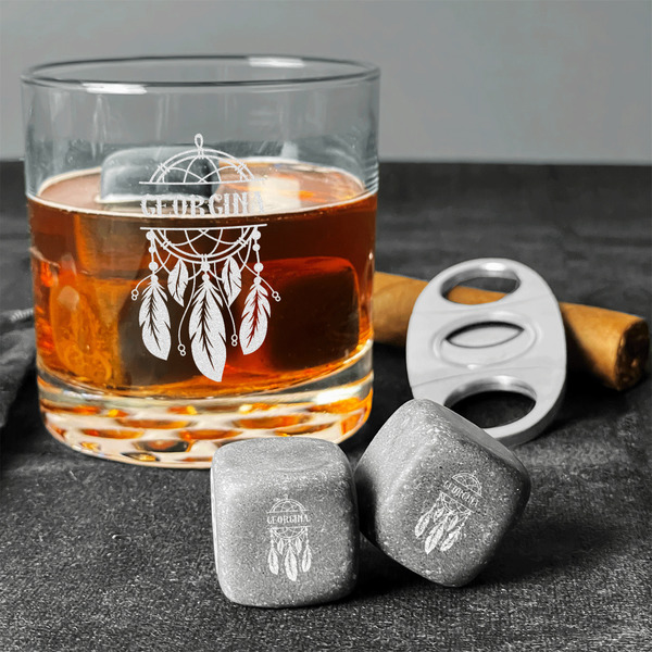 Dreamcatcher Whiskey Stones - Set of 3 - In Context