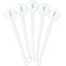 Dreamcatcher White Plastic 5.5" Stir Stick - Fan View