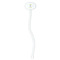Dreamcatcher White Plastic 7" Stir Stick - Oval - Single Stick