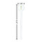 Dreamcatcher White Plastic 7" Stir Stick - Round - Dimensions