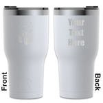 Dreamcatcher RTIC Tumbler - White - Engraved Front & Back (Personalized)