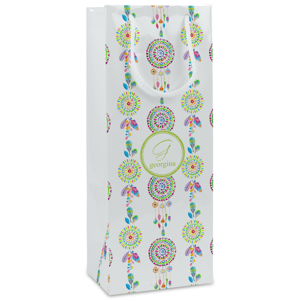 Custom Dreamcatcher Wine Gift Bags - Gloss (Personalized)