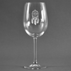 Dreamcatcher Wine Glass - Engraved (Personalized)