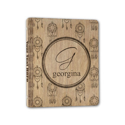 Dreamcatcher Wood 3-Ring Binder - 1" Half-Letter Size (Personalized)