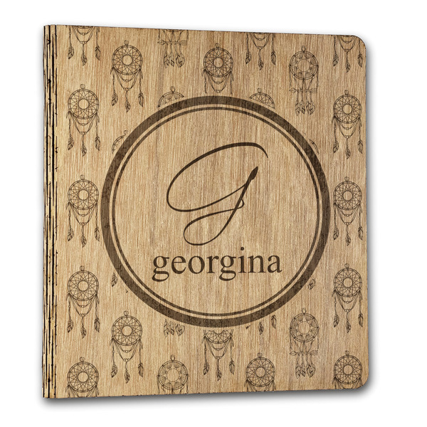 Dreamcatcher Wood 3-Ring Binders - 1" Letter - Front