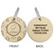 Dreamcatcher Wood Luggage Tags - Round - Approval