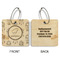 Dreamcatcher Wood Luggage Tags - Square - Approval