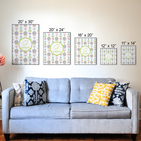 Dreamcatcher Wood Prints - Size Comparison