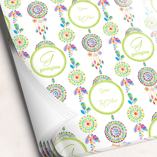 Custom Dreamcatcher Wrapping Paper Sheets (Personalized)