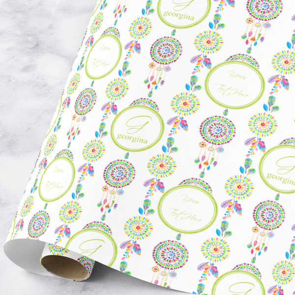 Custom Dreamcatcher Wrapping Paper Roll - Large (Personalized)