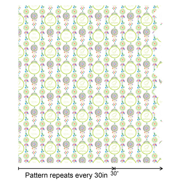 Dreamcatcher Wrapping Paper Roll - Satin - Partial Roll