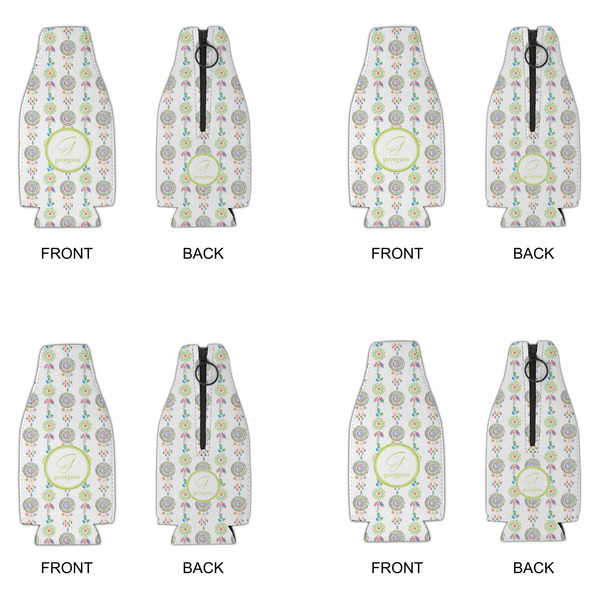 Dreamcatcher Zipper Bottle Cooler - Set of 4 - APPROVAL