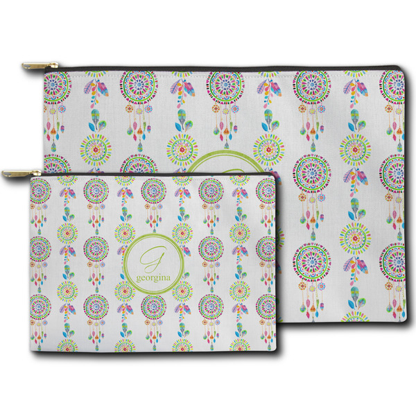 Dreamcatcher Zippered Pouches - Size Comparison