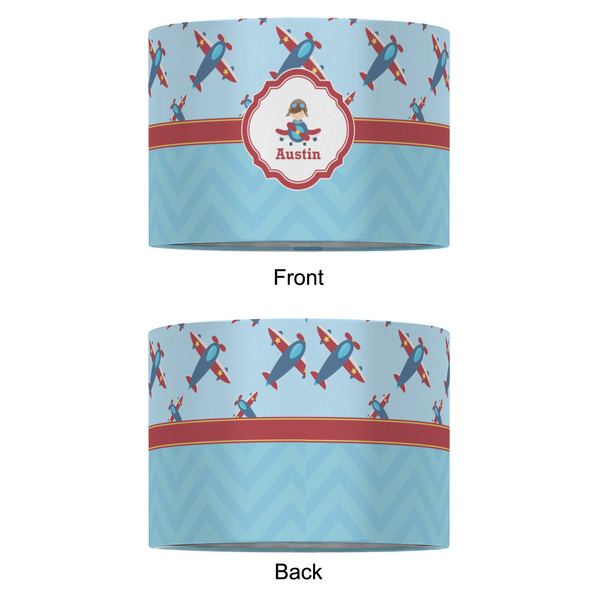 Airplane Theme 12" Drum Lampshade - APPROVAL (Fabric)
