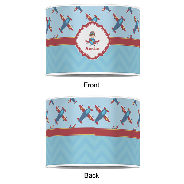 Airplane Theme 12" Drum Lampshade - APPROVAL (Poly Film)